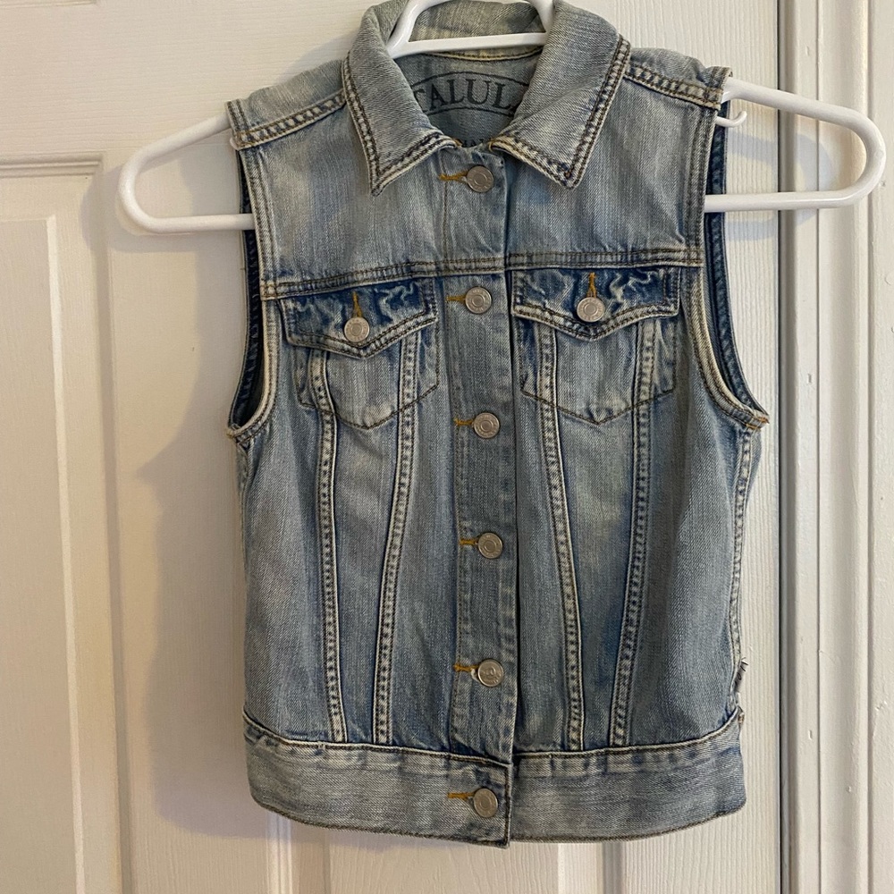 Aritzia (Talula line) Denim Vest in Light Blue